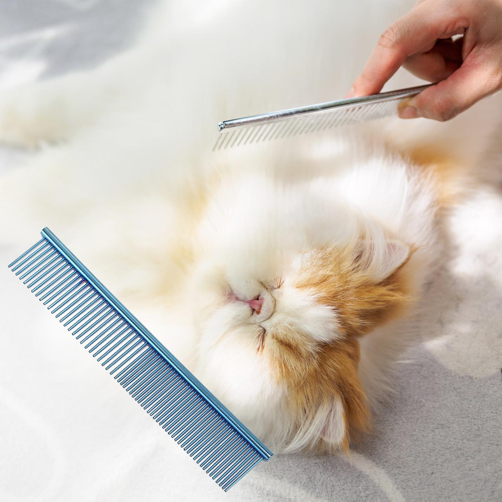 Dog Comb Cat Comb Shedding for Removing Tangles and Knots Pet Blue