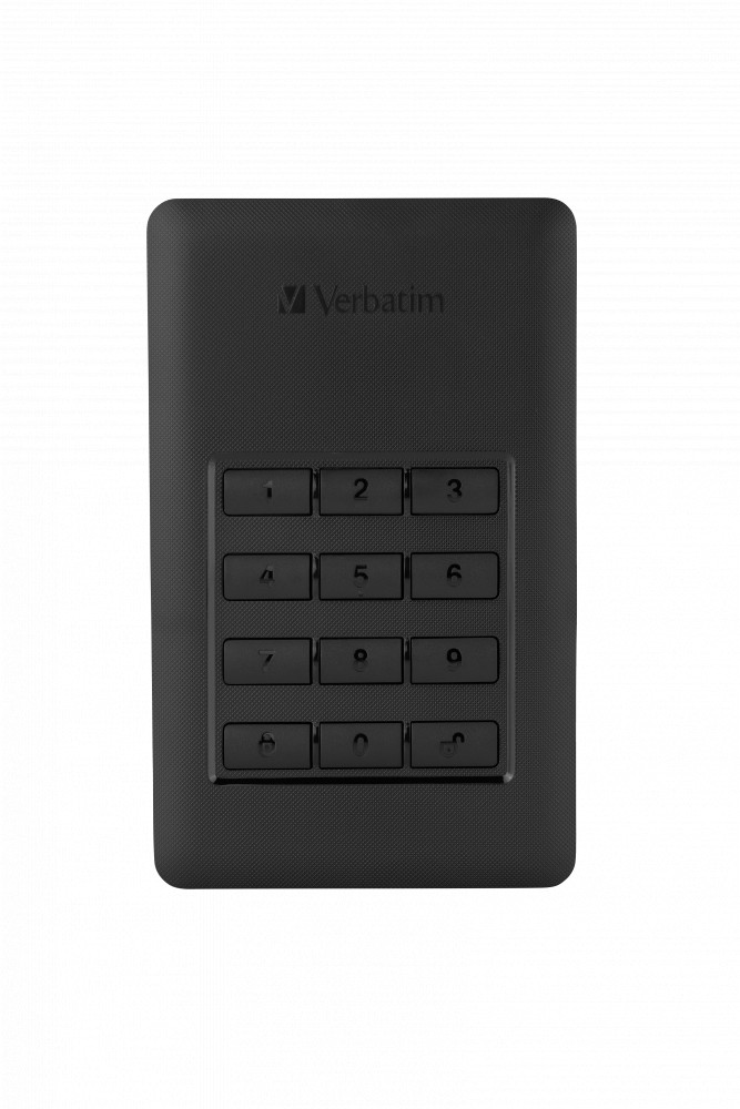 Ổ cứng di động Verbatim 2.5' USB 3.0 w/Keypad Access 2 TB (Đen) - Hàng chính hãng