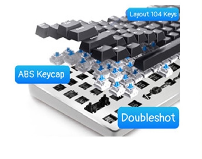 Bộ Keycap Layout 104 Keys Black