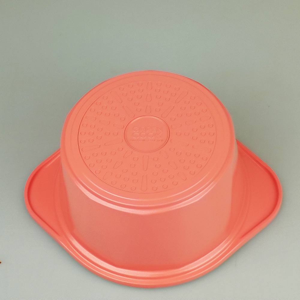 Nồi đúc, quánh đúc ceramic Greencook GCS02 chống trầy xước, dùng được trên bếp gas, bếp hồng ngoại, bếp từ - Hàng chính hãng