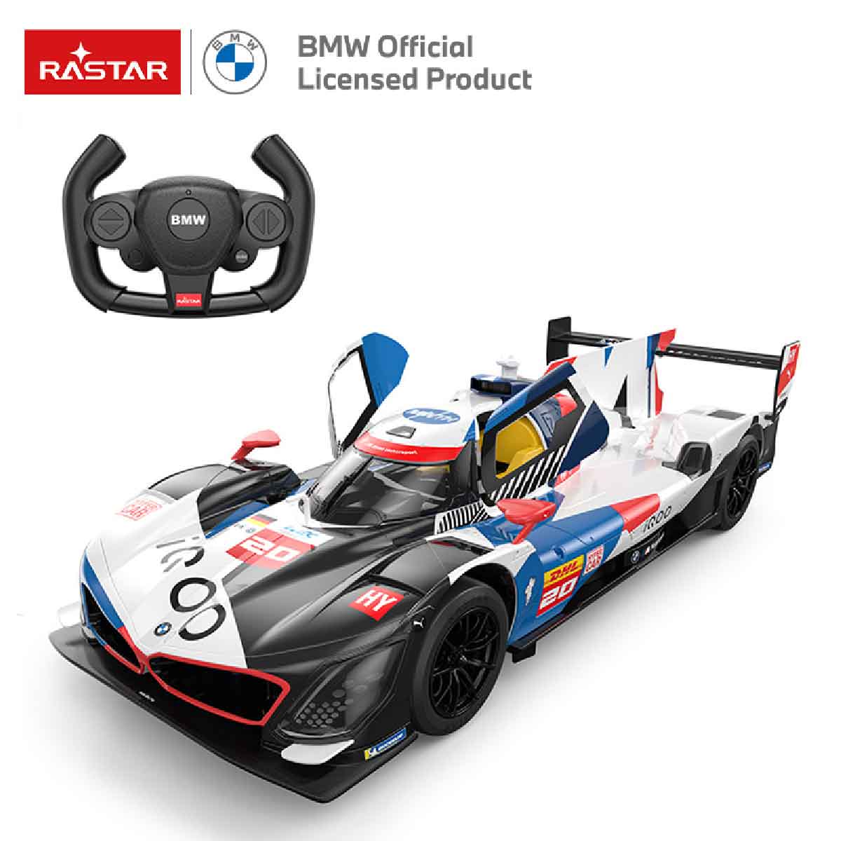 Đồ Chơi Xe Điều Khiển 1:14 BMW M Hybrid V8 Mở Được Cửa Trắng RASTAR R10190/WHI