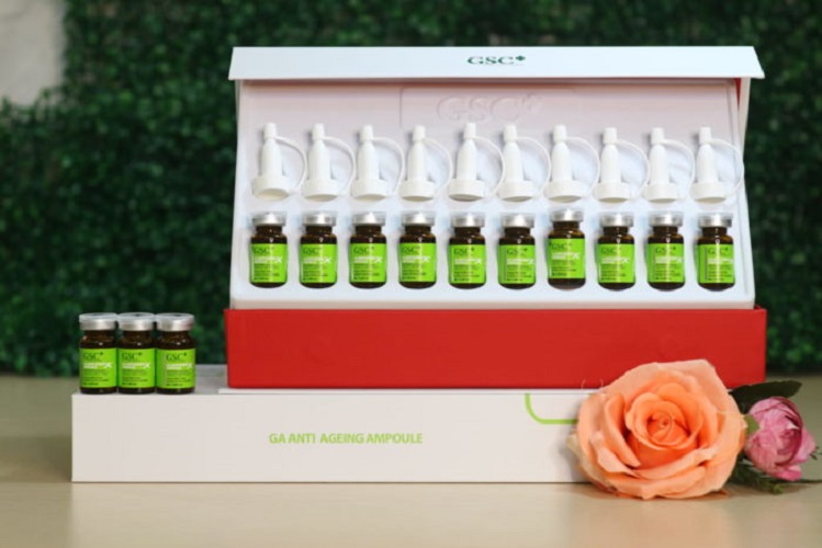 Tế Bào Gốc Trị Sẹo, Trẻ Hóa GSC GA Anti Ageing Ampoule - Phục hồi tổn thương da, làm sáng da