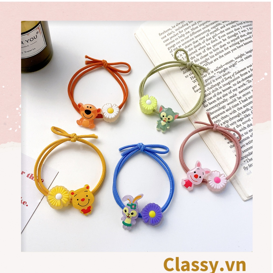 01 dây cột tóc dạ quang phát sáng hình động vật thạch jelly bền chắc giá rẻ, nữ tính PK629
