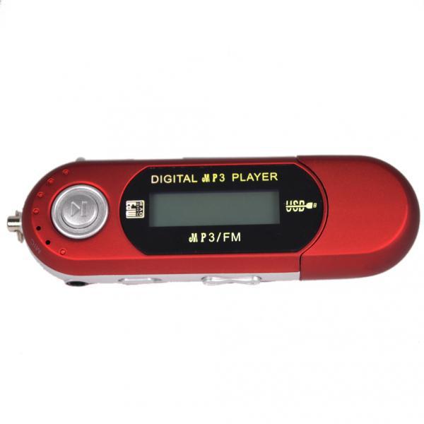 2pcs 4GB USB MP4 MP3 Music Video  Recording FM Radio eBook Red