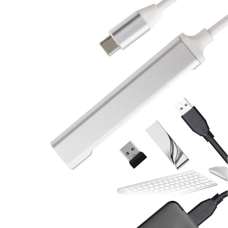 Bộ chia 4 cổng USB type C sang 3 cổng USB 2.0 và 1 cổng USB 3.0
