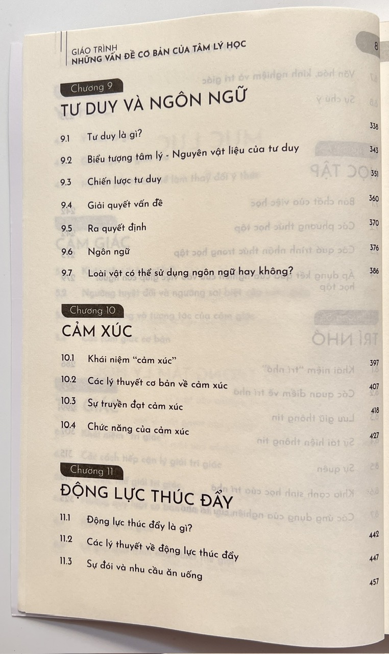 Sách - Những Vấn Đề Cơ Bản Của Tâm Lý Học (Giáo Trình Dành Cho Hệ Cử Nhân)