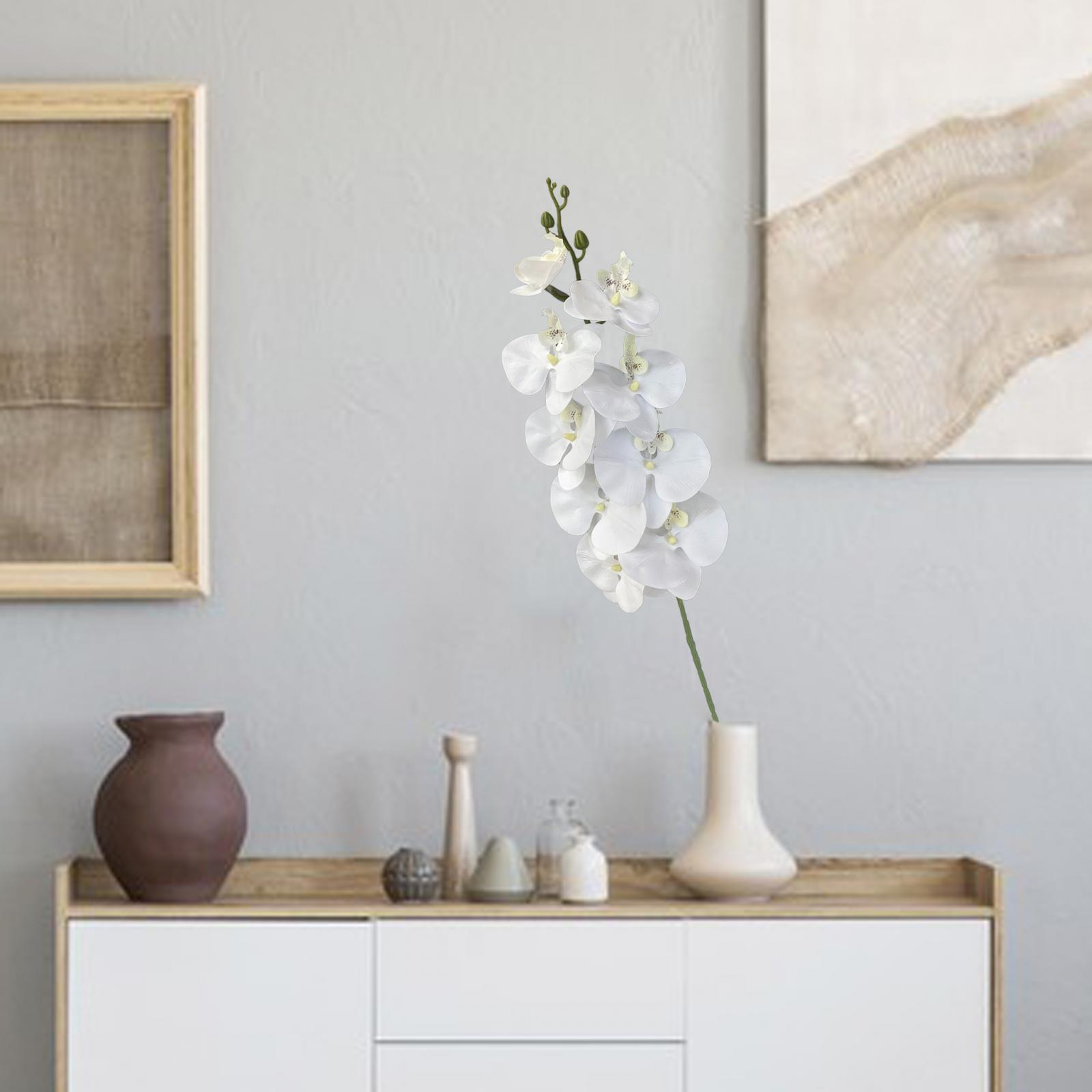 Flowers Home Decor Artificial Orchid for Vase Office Restaurant