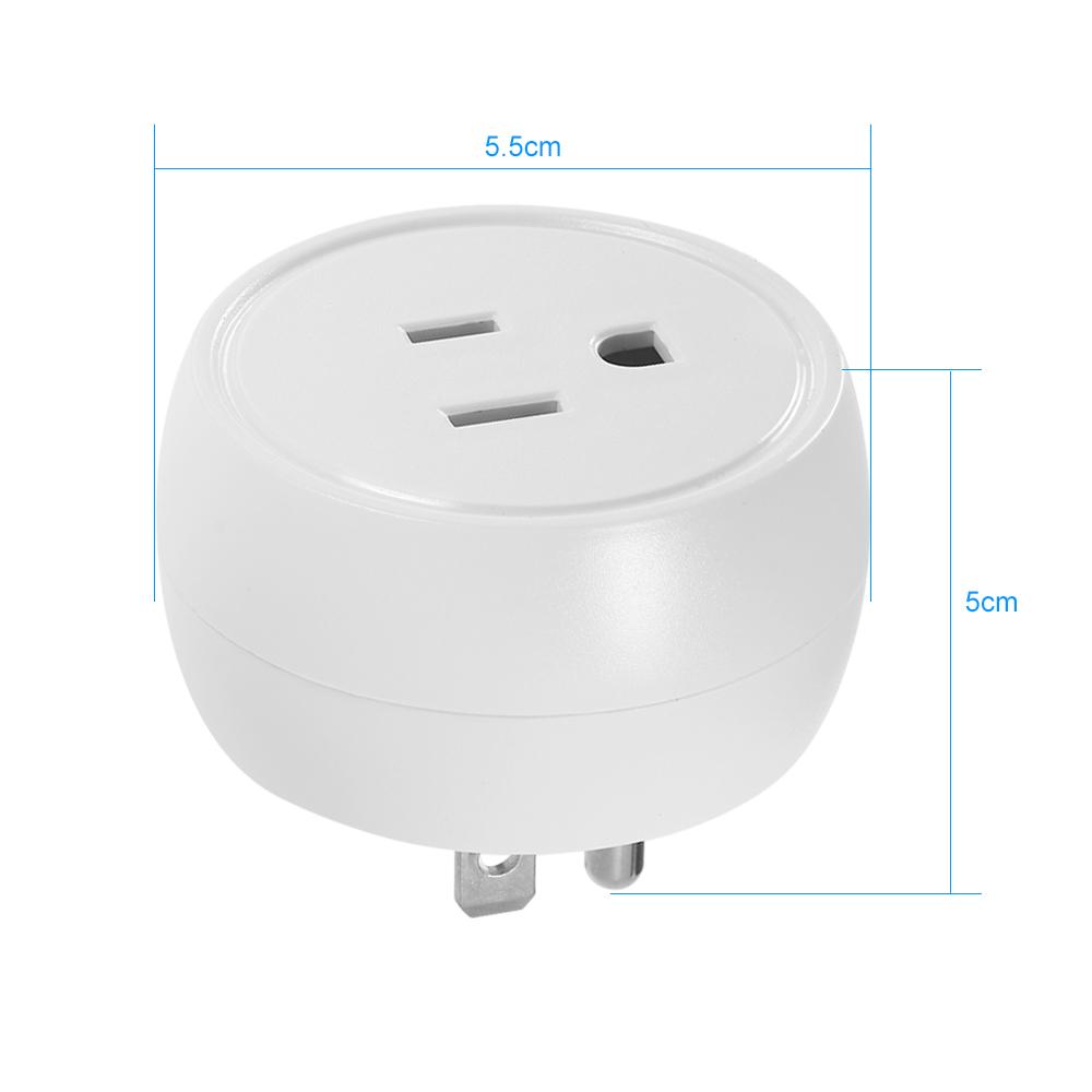 3PCS Wireless WIFI Smart Plug US Outlet WI-FI Socket Charging Adapter Smart Home Power Plug Remote Control Via Phone App Smart Timer Compatible with for Amazon Alexa and for Google Home/Nest IFTTT For TP-Link