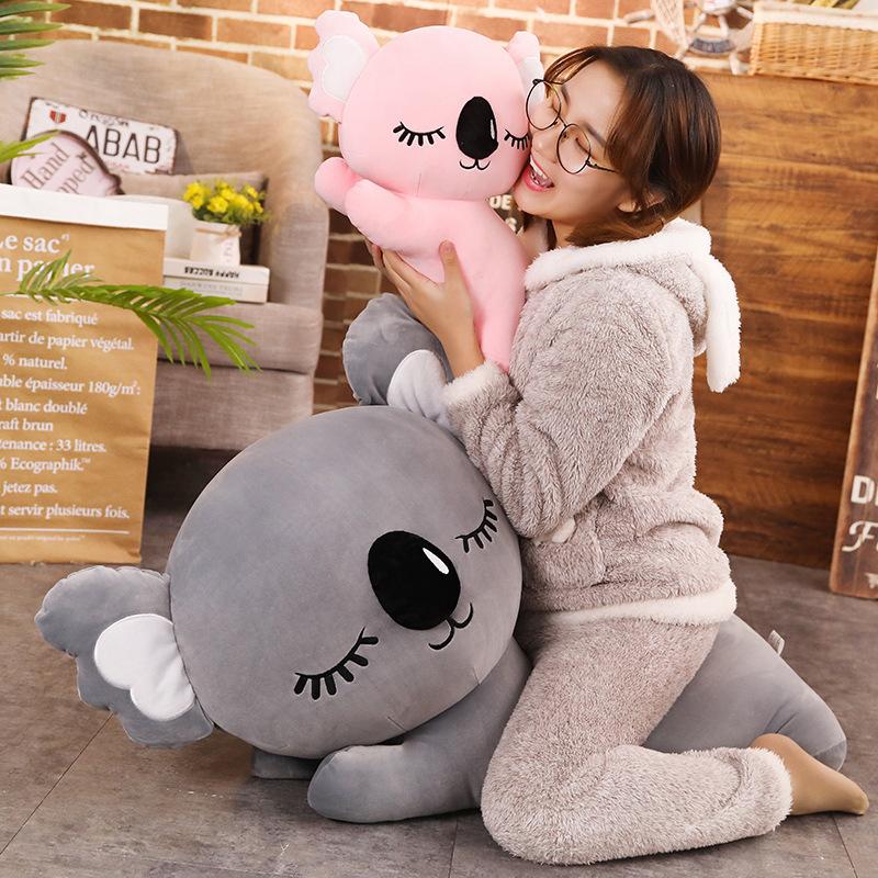 35-75Cm Siêu Mềm Koala Sang Trọng Đồ Chơi Thú Nhồi Bông Koala Sang Trọng Gối Ôm Ngủ Đệm Cho Đồ Chơi Trẻ Em hồng Xám Quà Tặng Sinh Nhật