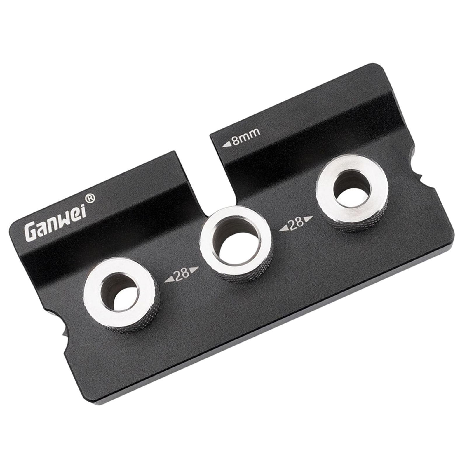 3 in 1 Doweling Jig Drill Punch Locator Drill Bushings Tools Punch Kit Stainless Steel Pocket for Hole Positioning