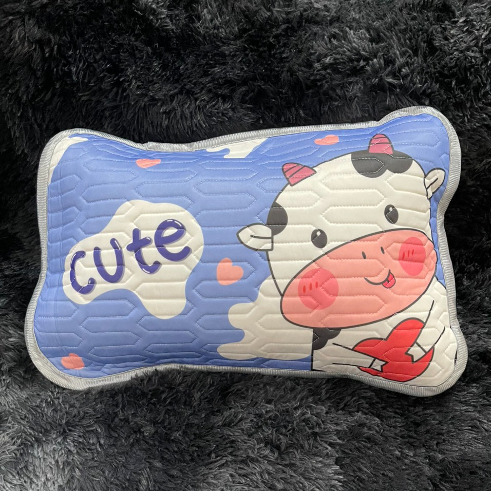 Gối Cao Su Non Điều Hoà Cao Cấp Cho Bé - Bò Sữa Cute