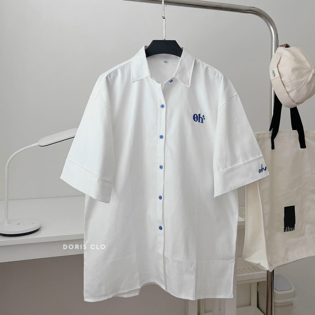 Shop bán Áo sơ mi nam trắng thêu chữ Supreme đẹp rẻ Dojeannam Shop #39 Shop bán Áo sơ mi nam trắng thêu chữ Supreme đẹp rẻ Dojeannam Shop