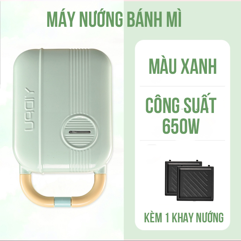 Máy nướng bánh mì kẹp bánh mỳ Sandwich máy làm bánh waffle bánh cá  cho bé rán Trứng Làm Đồ Ăn Sáng Nướng Thịt 2 Mặt