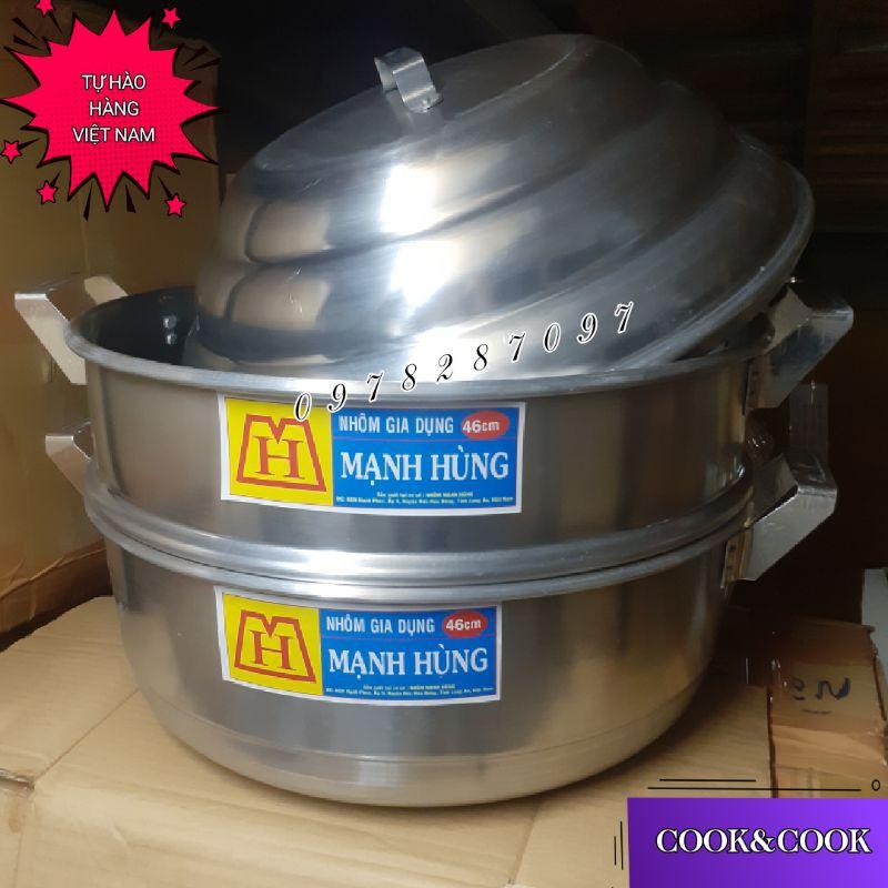 Bộ xửng hấp size 50 nhôm- Hấp bánh bao/ hải sản/ thực phẩm