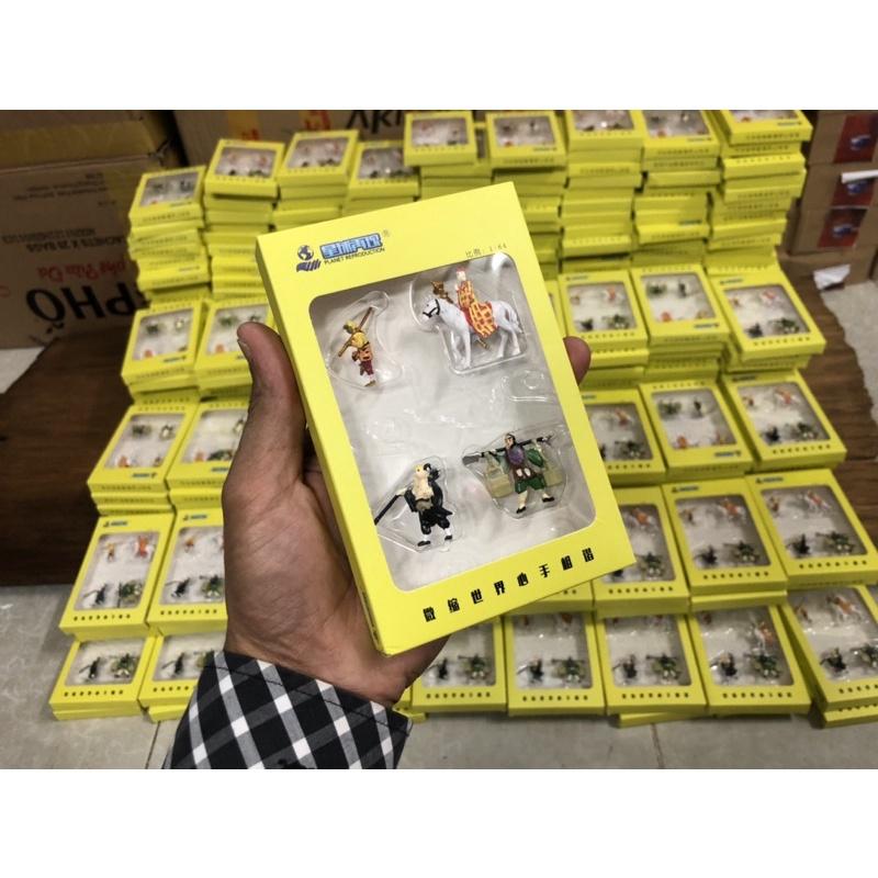 Bộ tượng 4 thầy trò đường tăng  - Sư phụ - Ngộ không - Sa Tăng - Chư bát giới - trang trí tiểu cảnh-shopleo