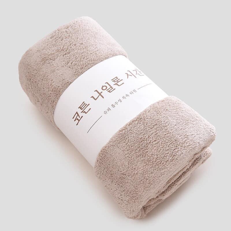 Khăn Tắm Bông Hàn Quốc Mềm Mại Cao Cấp Khổ 140x70cm