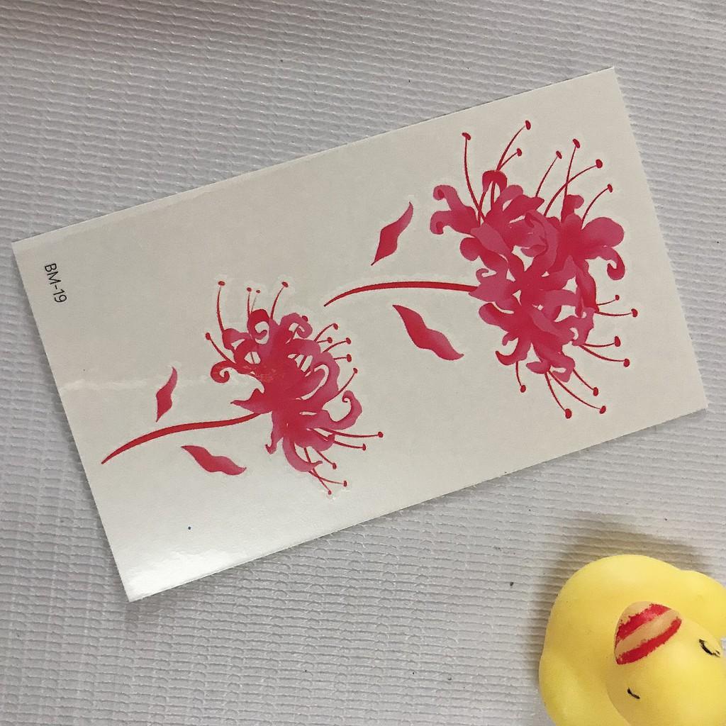 COMBO 5 TẤM HÌNH XĂM DÁN 10X6CM HOA BỈ NGẠN XINH TƯƠI - CHỌN MẪU TÙY THÍCH