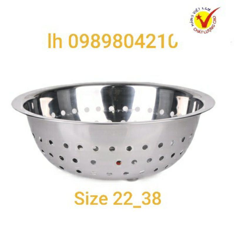 Rổ inox ,rổ rửa rau,rổ úp bát đũa ,hàng inox dày dặn bóng đẹp đủ size 22_38