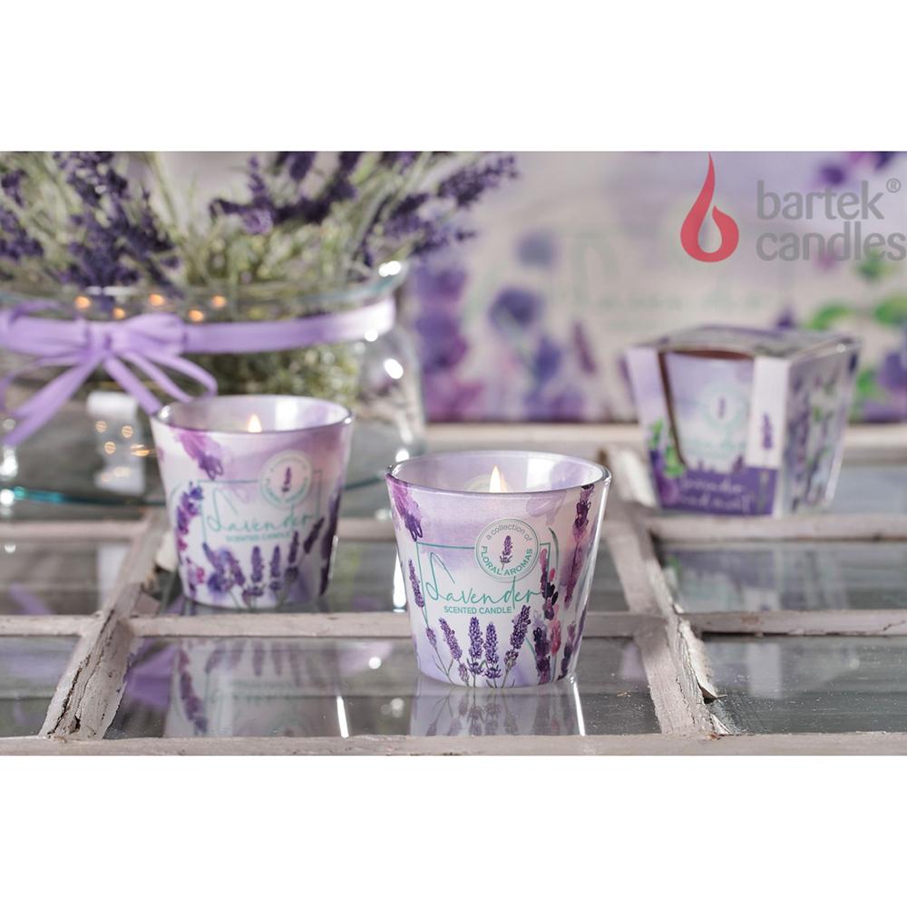 Ly nến thơm tinh dầu Bartek Lavender 115g QT5351 - oải hương, bạc hà, nến trang trí, thơm phòng, thư giãn, hỗ trợ khử mùi (giao mẫu ngẫu nhiên)