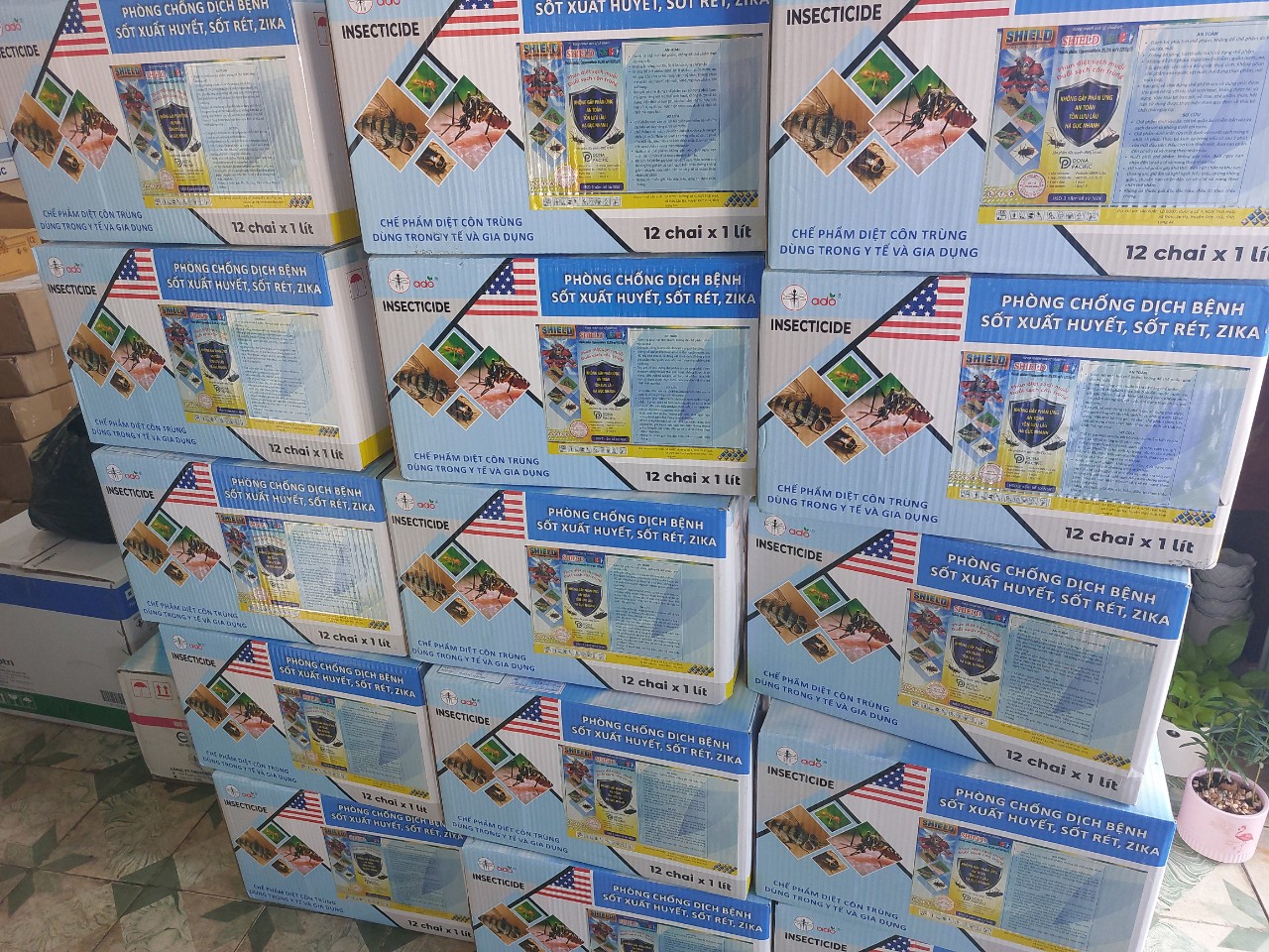 Thuốc diệt muỗi, côn trùng SHILED 252EC - chai 1000ml