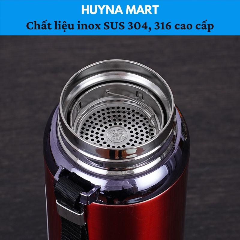 Bình Giữ Nhiệt Chất Liệu Inox SUS 304-316 Cao Cấp Nhiều Dung Tích 600-800-1000Ml Huyna Mart BGN06