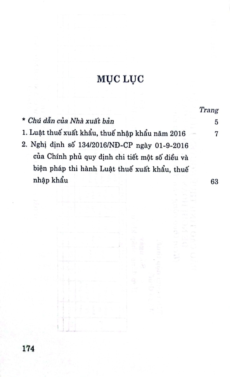 Luật Thuế xuất khẩu, thuế nhập khẩu năm 2016 và nghị định hướng dẫn thi hành