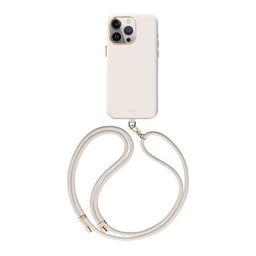 Ốp lưng dành cho iPhone 15 Pro / 15 Pro max UNIQ Coehl Magnetic Charging Creme - hàng chính hãng