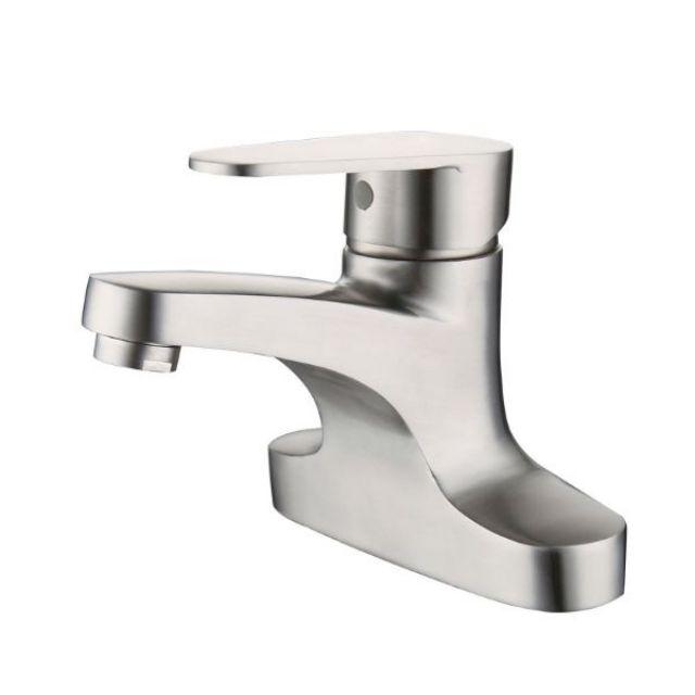 Vòi lavabo nóng lạnh inox 304