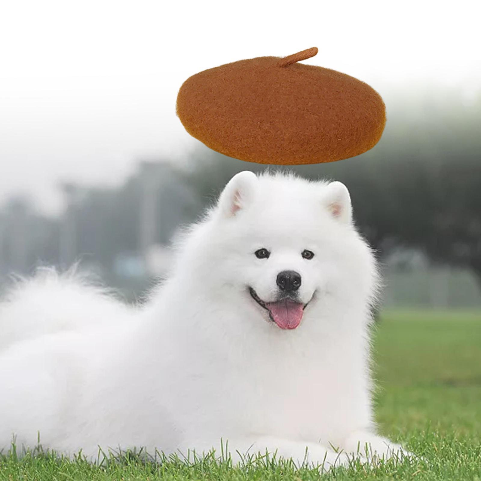 Dog Cat  Wool Yard Hat Durable Adjustable Elastic Rope Costume Warm