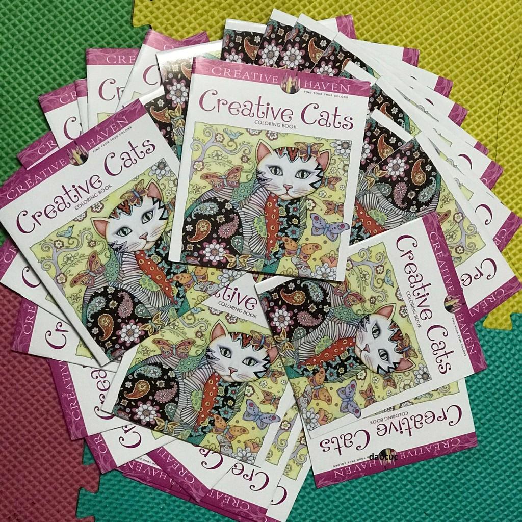 Tô màu Creative Cats 24 trang khổ 21cmx18.5cm