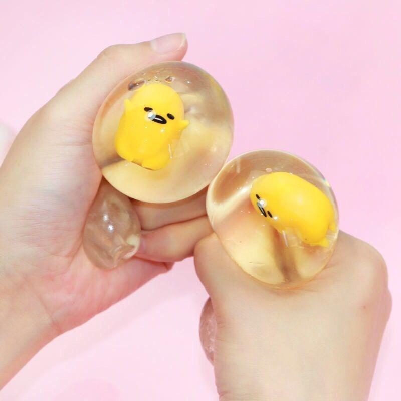 Trứng Lười Gudetama bóp trút giận xả stress giải tỏa căng thẳng đàn hồi mềm mịn