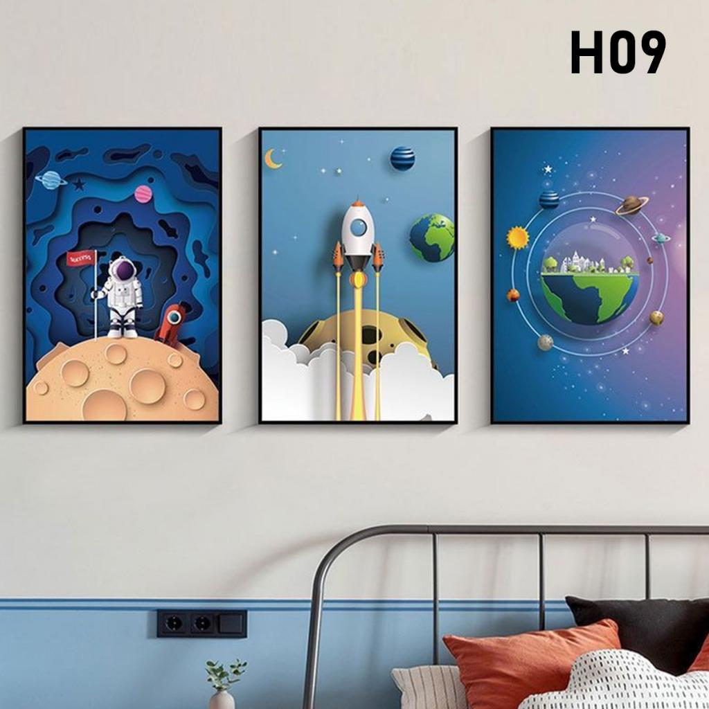 Set tranh treo tường, tranh dán tường phong cách hiện đại, tranh trang trí, canvas, HALO Decor