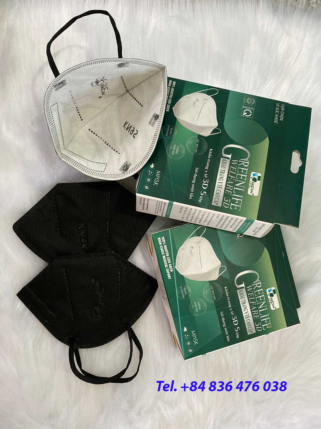 [Combo 3 hộp] Khẩu trang y tế kháng khuẩn cao cấp N95 GREEN LIFE - có chứng nhận kiểm định chất lượng