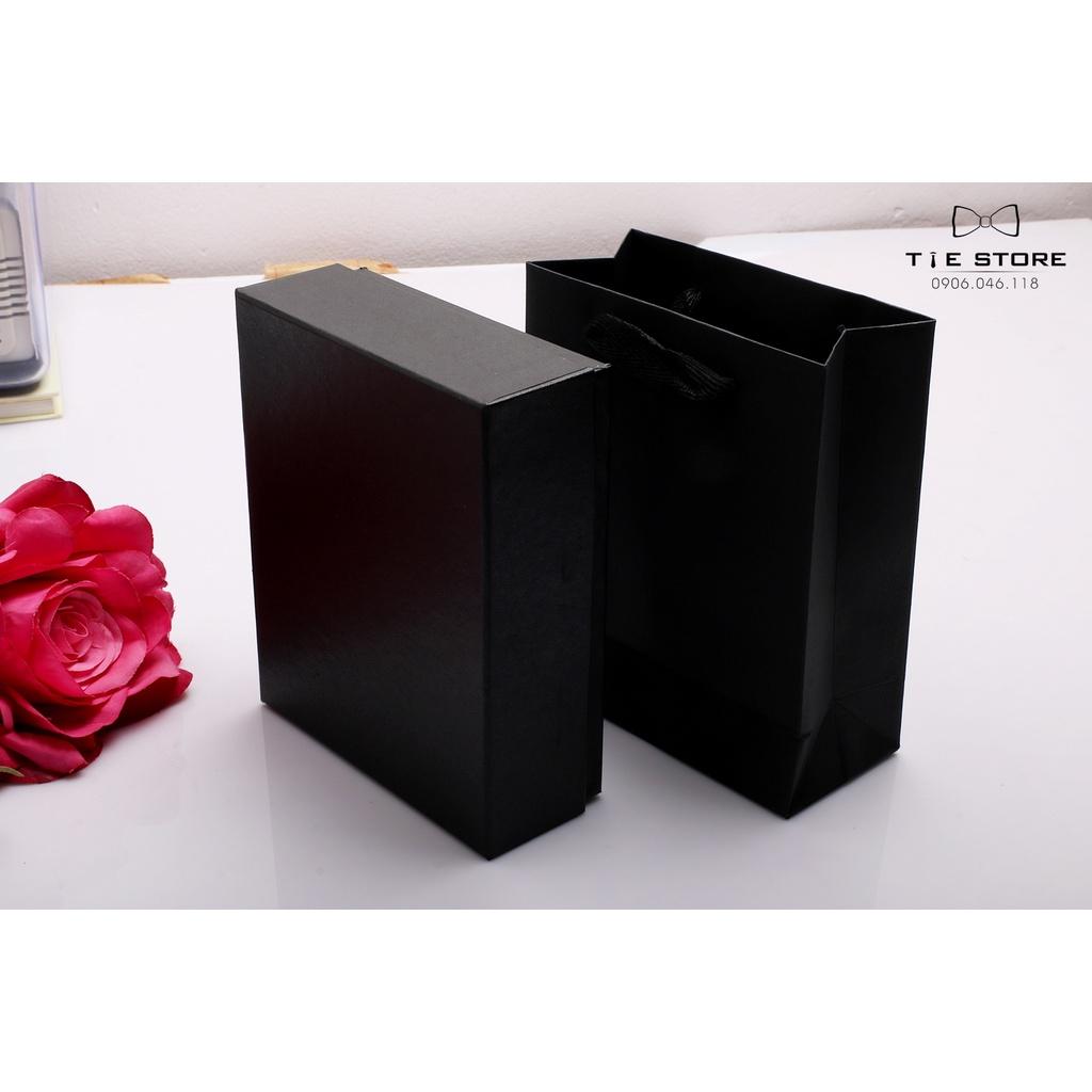 Thắt Lưng Nam Da bò 2 lớp cao cấp BH 2 năm Full box - kẻ chéo