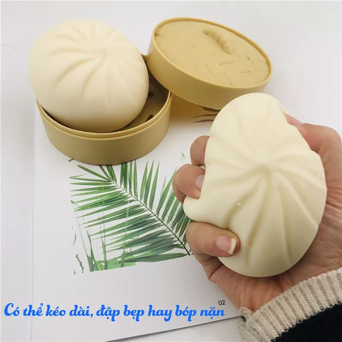 Bánh Bao Giảm Stress Căng Thẳng Squishy Mochi Bóp Tay Mềm Dẻo Silicon Cute Dễ Thương Mô Hình Có Hộp Mini Giá Siêu Rẻ