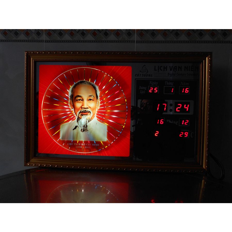 Đồng hồ lịch vạn niên Cát Tường 55618_KT 55x35x7cm_Có 2 Loại