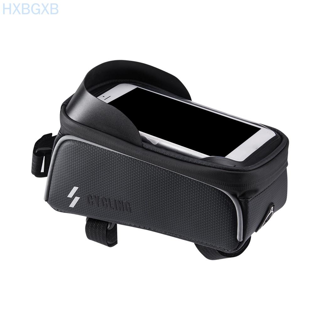 Bike Waterproof Bag Top Tube Handlebar Case Touchscreen Cell Phone Mount Holder Road Bicycle Front Frame Bag