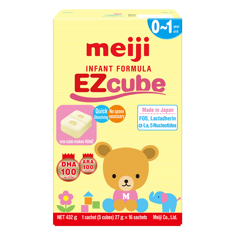 Sữa Meiji Ezcube Infant Formula Dạng Viên (432g)