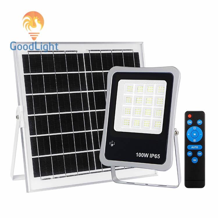 Đèn pha năng lượng mặt trời 100W NP10 chất lượng chính hãng 100% chiếu sáng ngoài trời, chiếu sáng sân vườn