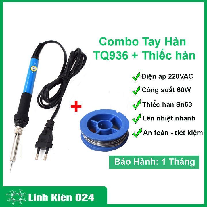 Combo mỏ hàn điều chỉnh nhiệt độ TQ936 + 1 thiếc hàn