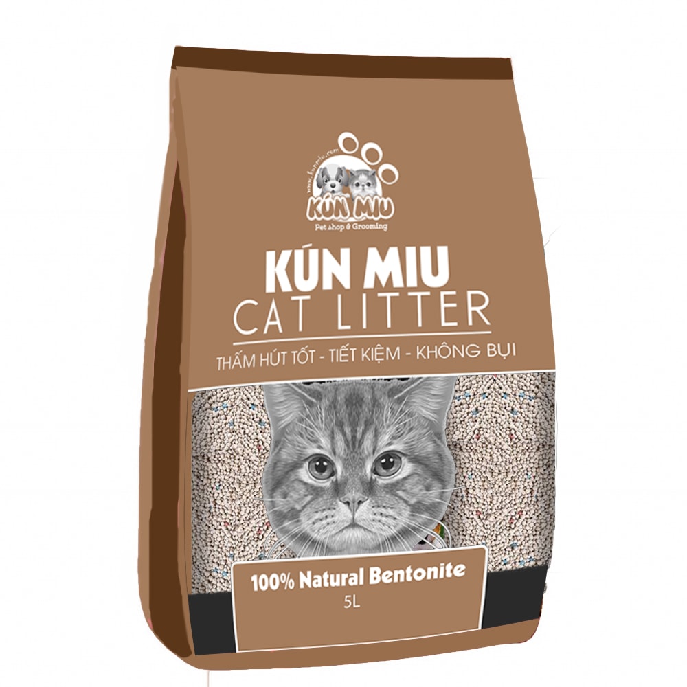 Cát vệ sinh cho mèo Kunmiu Hương Cafe 5L