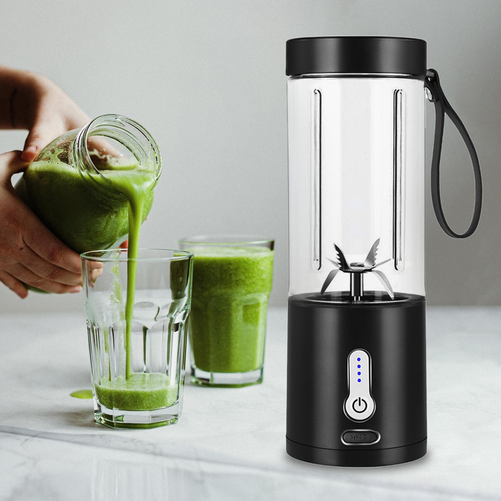 Portable Fruit Blender Mixer USB Rechargeable Juicer Cup for Office Travel