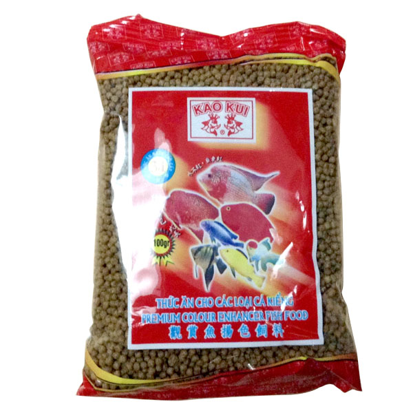 Combo Đá Nham Thạch + 10 gói thức ăn cho cá KaoKui dùng cho các loại cá kiểng, cá rồng, cá koi, hồng két..loại 100gr/gói