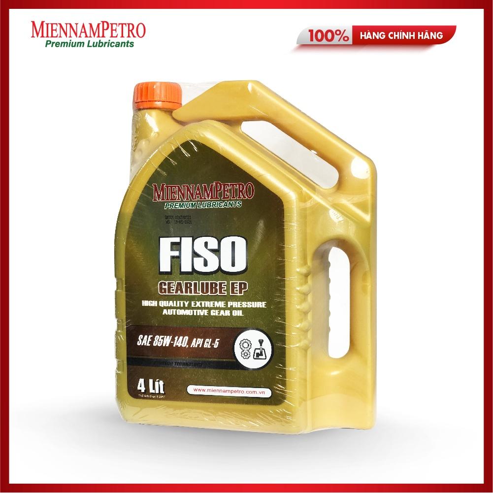 Dầu Nhớt MiennamPetro Fiso Gearlube EP SAE 85W-140 API GL-5 4L Bảo Vệ Hộp Số Và Bánh Răng Cho Xe Ô Tô Chất Lượng Cao