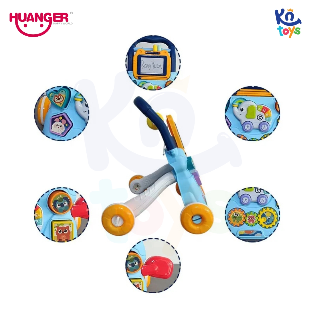 Đồ Chơi Xe Tập Đi Con Voi có Đèn và Nhạc HUANGER HE0810 Cho Bé Từ 12 Tháng Tuổi