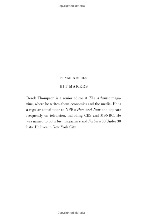Hit Makers - How To Succeed In An Age Of Distraction