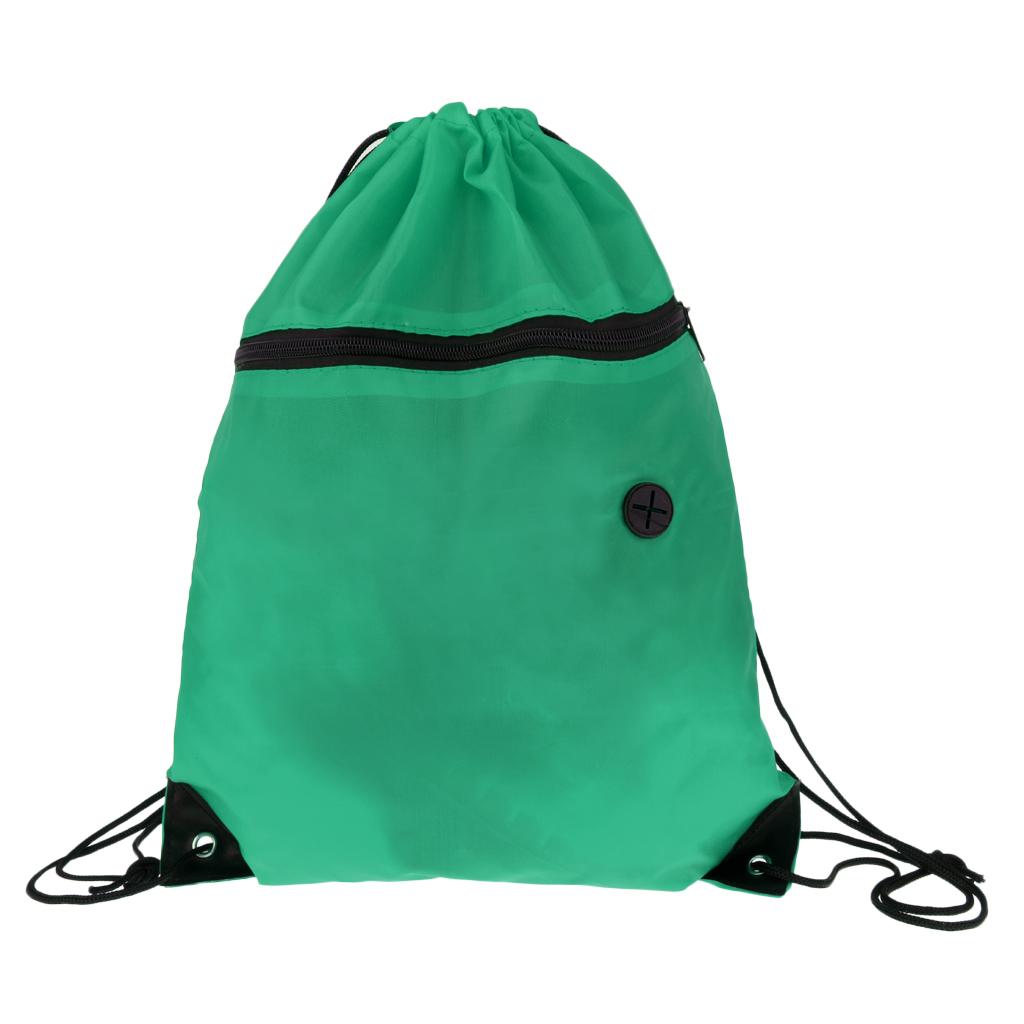 Drawstring Backpack Storage Bag Day Pack Sack for Gym Sport Travel Camping