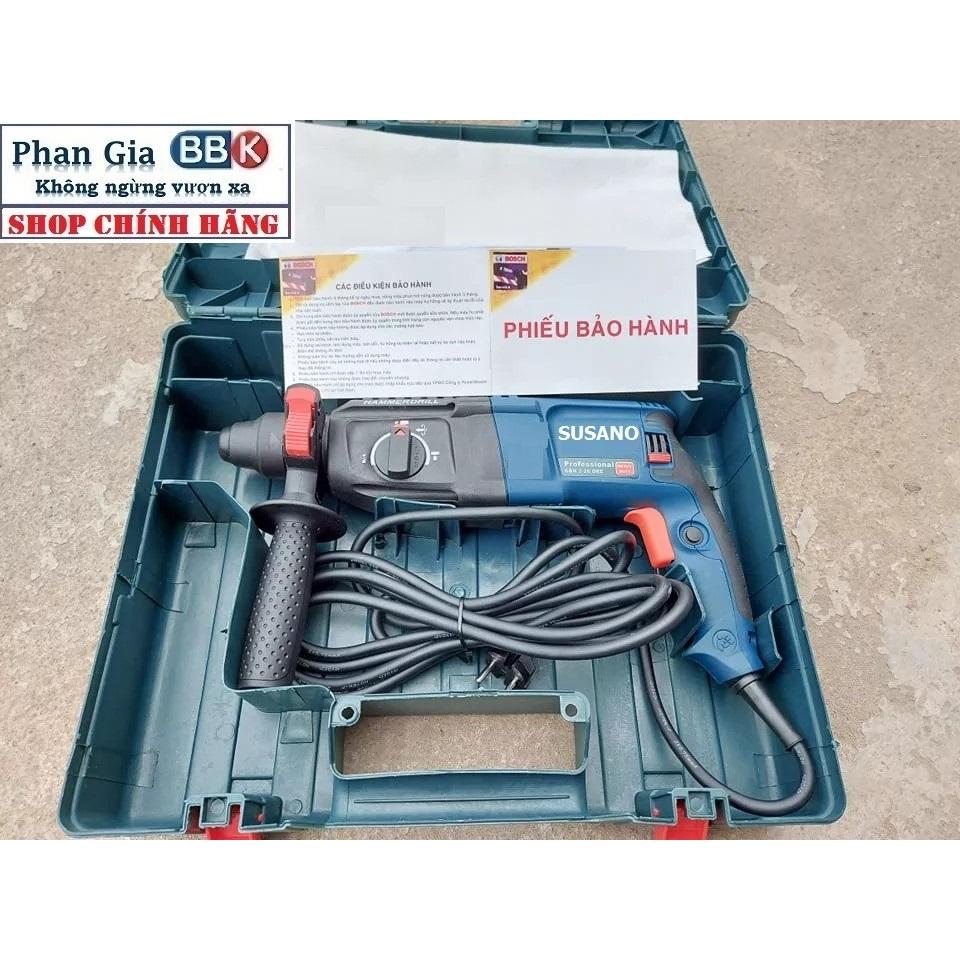 (LOẠI 1) Máy Khoan Đục Bê Tông SUSANO 1200W, 3 Chế Độ 2-26 Cam kết 100% Ruột Đồng Máy Khỏe Chạy Êm Bền