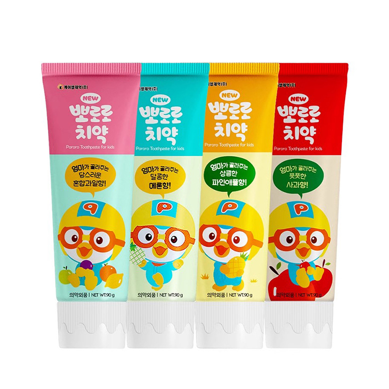 Kem đánh răng trẻ em Pororo Toothpaste For Kids Hàn Quốc 90g