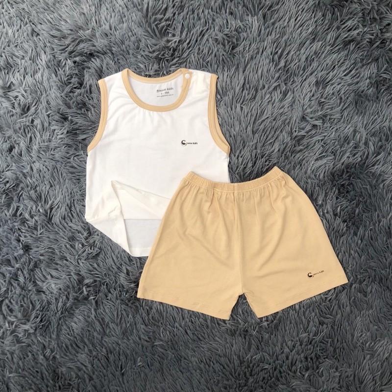 Bộ thun cộc ba lỗ minky mềm mịn siêu xinh cho bé